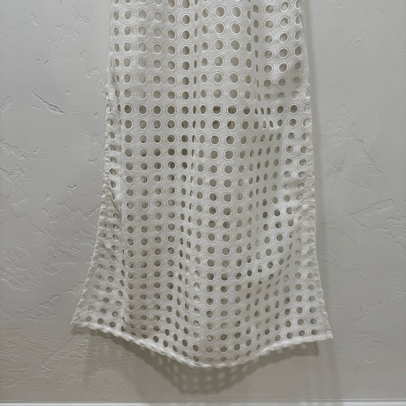 Anthropologie Vineet Bahl Eyelet Halter Dress White Circle Lace Women's XS - Picture 7 of 16